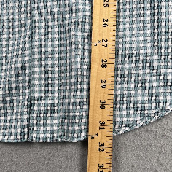 Brooks Brother The Original Polo Green Check Button Down Long Sleeve Shirt Men L - Picture 11 of 16